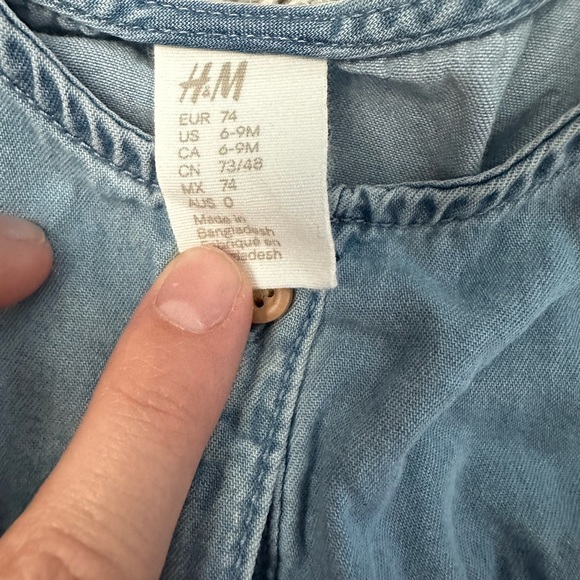 H&M Denim Baby Buttondown - Picture 2 of 2